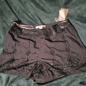 FOREVER 21 vintage Nwt Black Beaded Women's Shorties